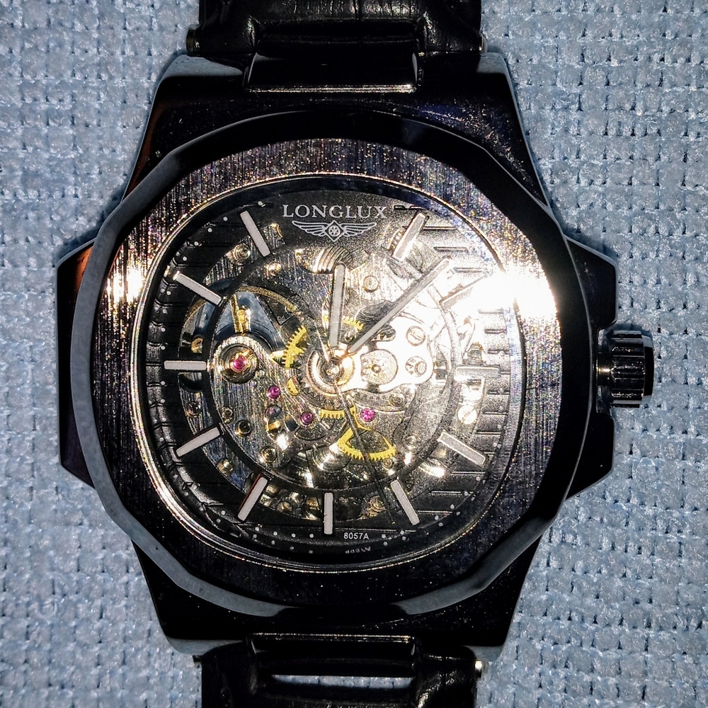 Longlux men's waterproof mechanical watch